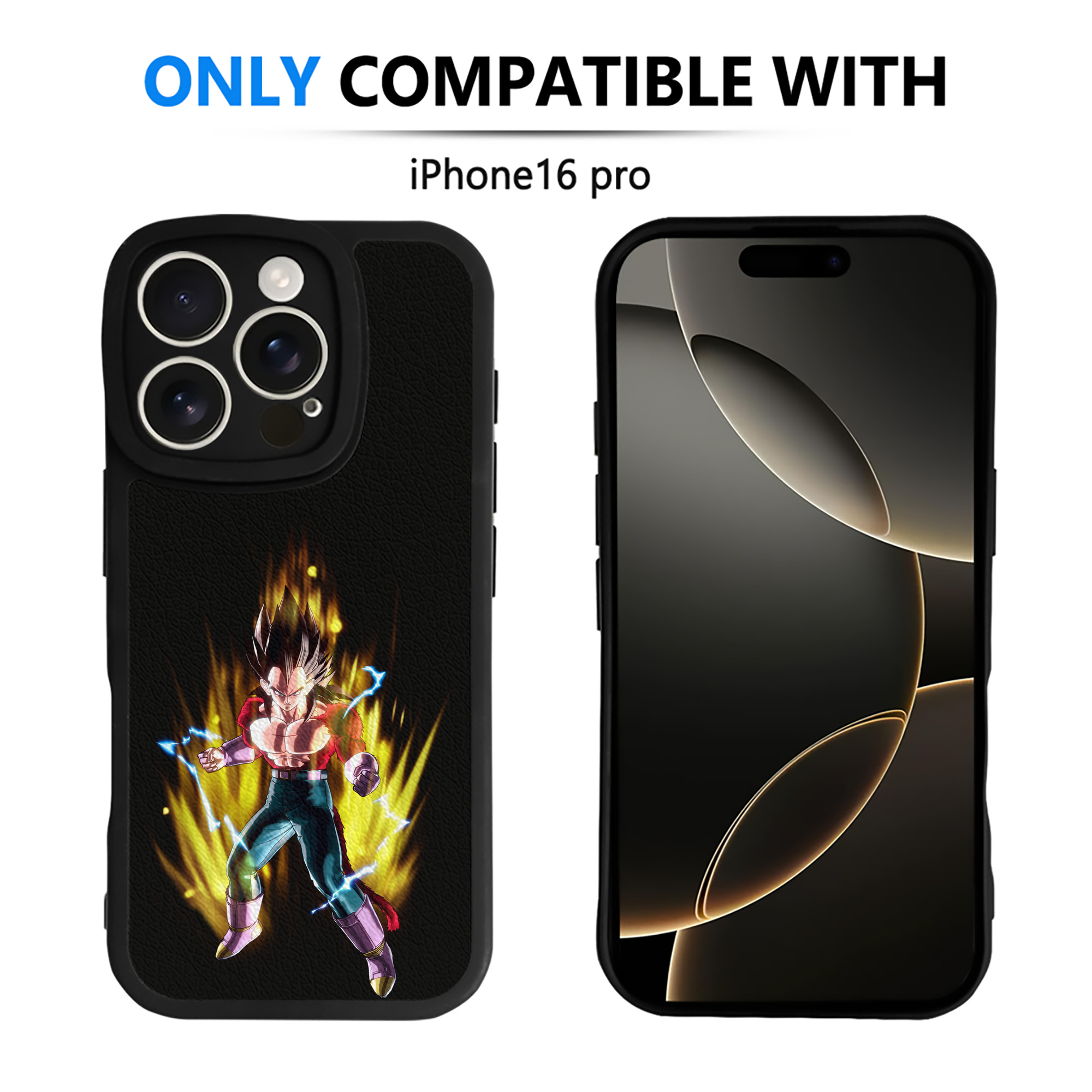 （画像用） ドラゴンボール ベジータ四世（Bejīta Yonsei）DRAGON BALL Vegeta IV 【iPhone 16シリーズ対応】シリコンスマホケース（レザー調） 材質：シリコン